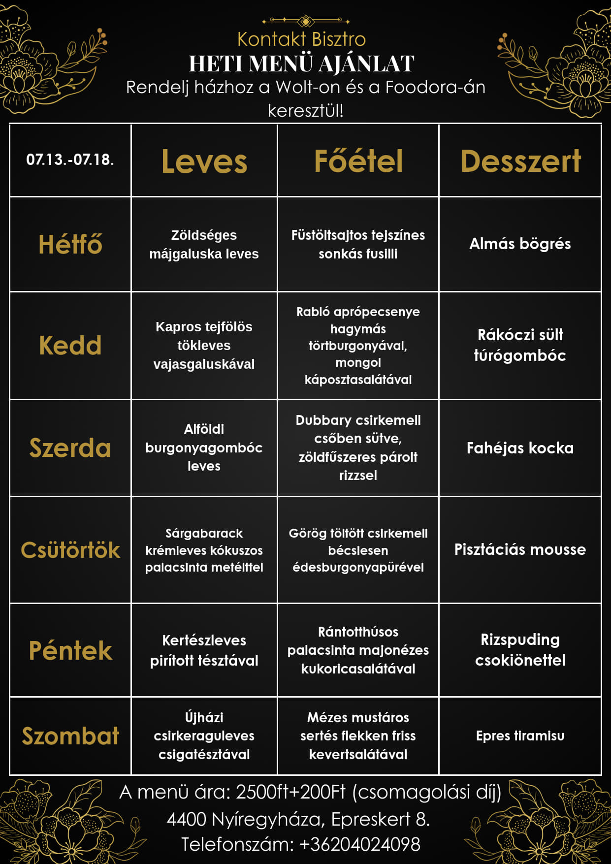 Heti menü